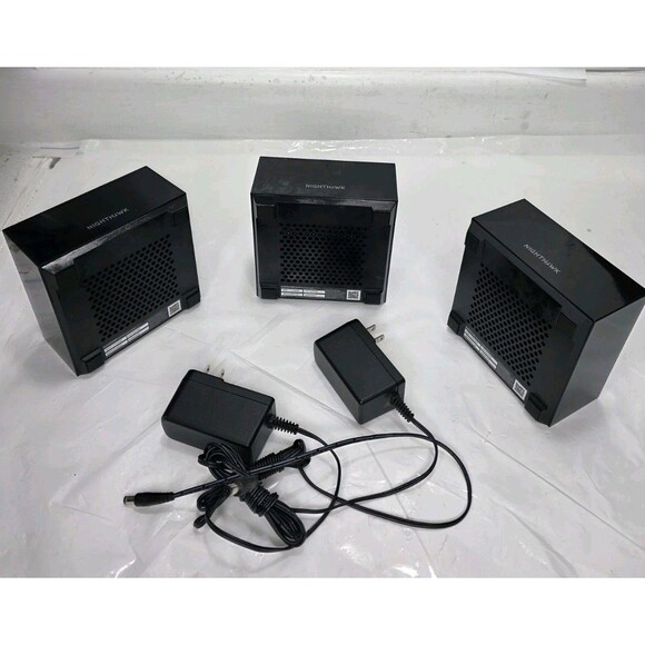 Netgear Nighthawk MR60 WiFi 6 AX1800 Mesh Router + 2 MS60 Satellites (2 Cords) - Picture 2 of 8